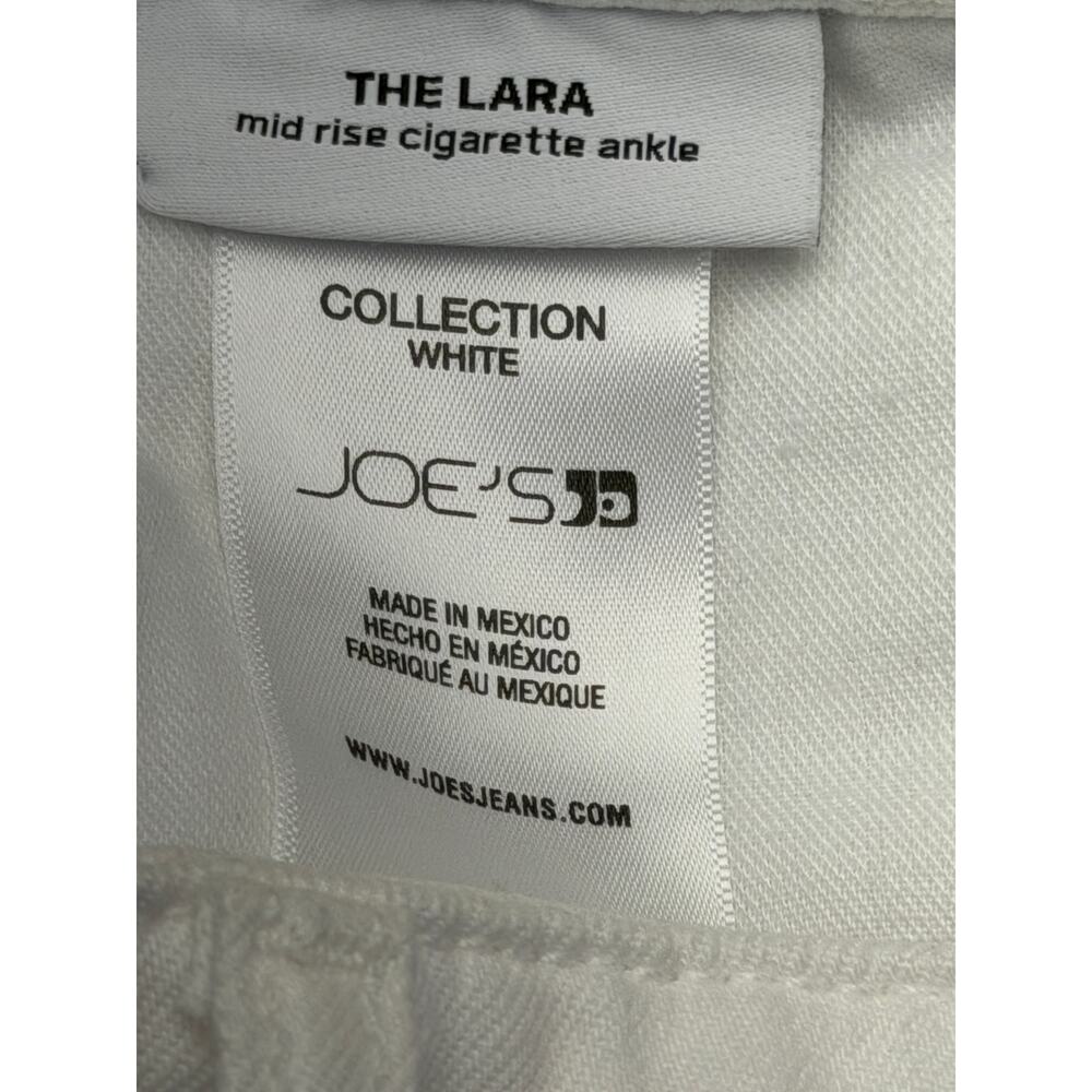 Joe's Jeans The Lara Women's 27 White Mid Rise Cigarette Ankle NWT NEW - Picture 7 of 14